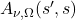 A_{\nu,\Omega}(s^\prime, s)