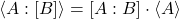 \exw{A}{B} = \mc{A}{B} \cdot \ex{A}