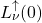 L^\uparrow_{\nu}(0)