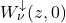 W^\downarrow_{\nu}(z, 0)