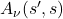 A_{\nu}(s^\prime, s)
