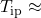 T_{\mathrm{ip}}\approx