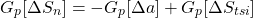 \begin{equation*}  \changetermp{\Delta\Sn} = - \changetermp{\Delta\albedo} + \changetermp{\Delta\tsi} \end{equation*}