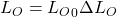 \olr = {\olr}_0 \Delta\olr