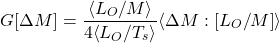 \begin{equation*} \changeterm{\Delta\ltr} =  \frac{\ex{\olr/\ltr}}{4\bex{\olr/\tsurf}} \exw{\Delta\ltr }{\olr/\ltr} \end{equation*}