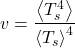\begin{equation*} \tveb = \frac{\ex{\tsurf^4}}{\ex{\tsurf}^4} \end{equation*}
