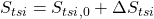 \tsi = {\tsi}_{,0}  + \Delta\tsi