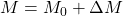 \ltr = {\ltr}_0 + \Delta\ltr