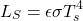 \begin{equation*}  \slr = \emis \sigma \tsurf^4 \end{equation*}