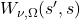 W_{\nu,\Omega}(s^\prime, s)