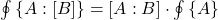 \osumw{A}{B} = \mc{A}{B} \cdot \osum{A}